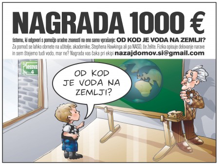 Voda na Zemlji_slo-NAGRADNA IGRA